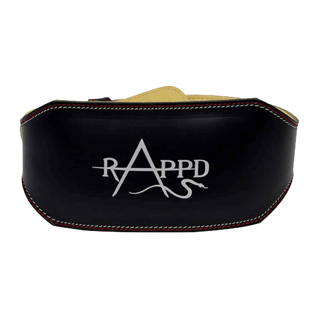 Rappd 6 Pro Series Leather Weight Lifting Belt