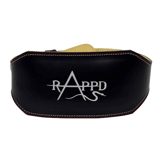 Rappd 6 Pro Series Leather Weight Lifting Belt