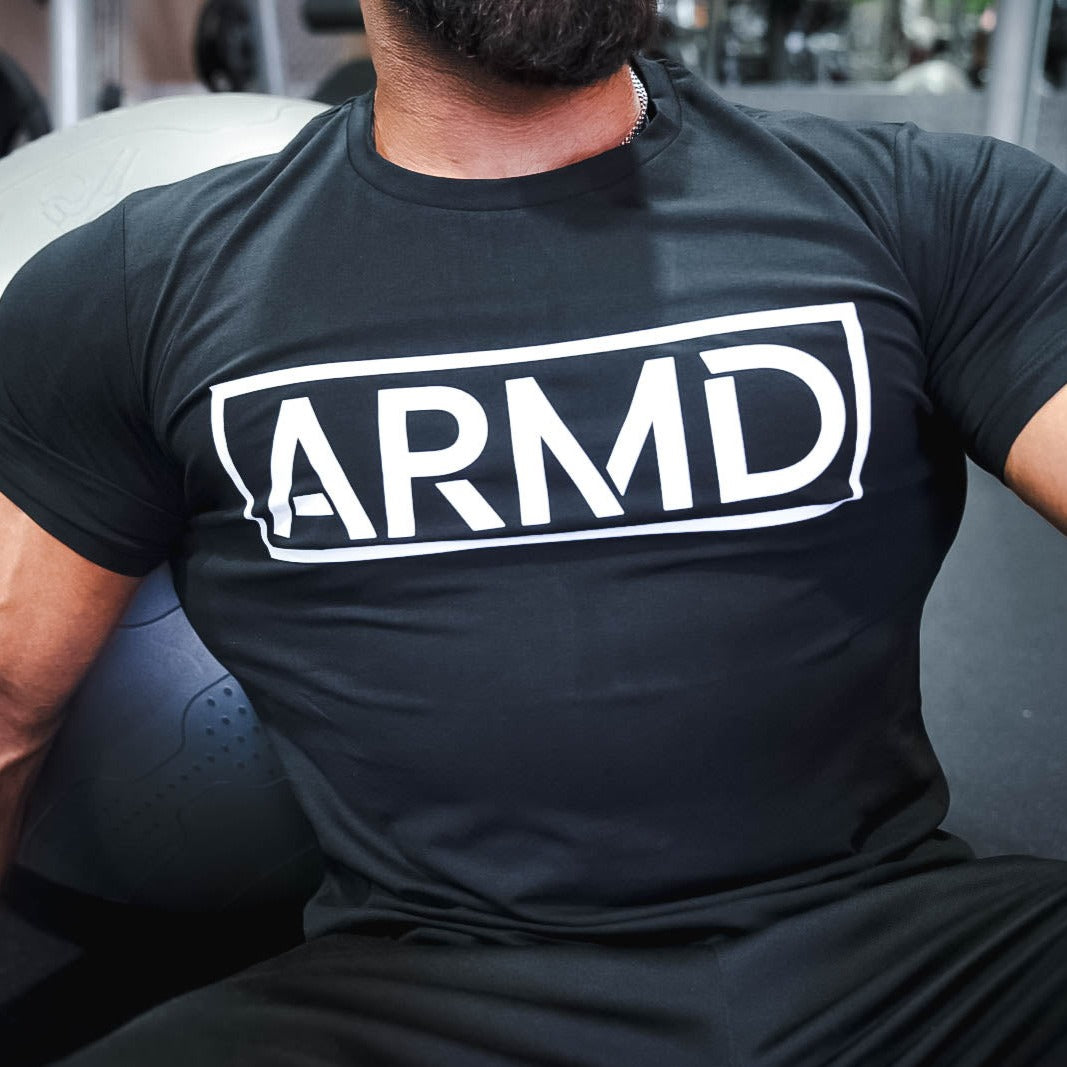 ARMD White Logo Black T-Shirt