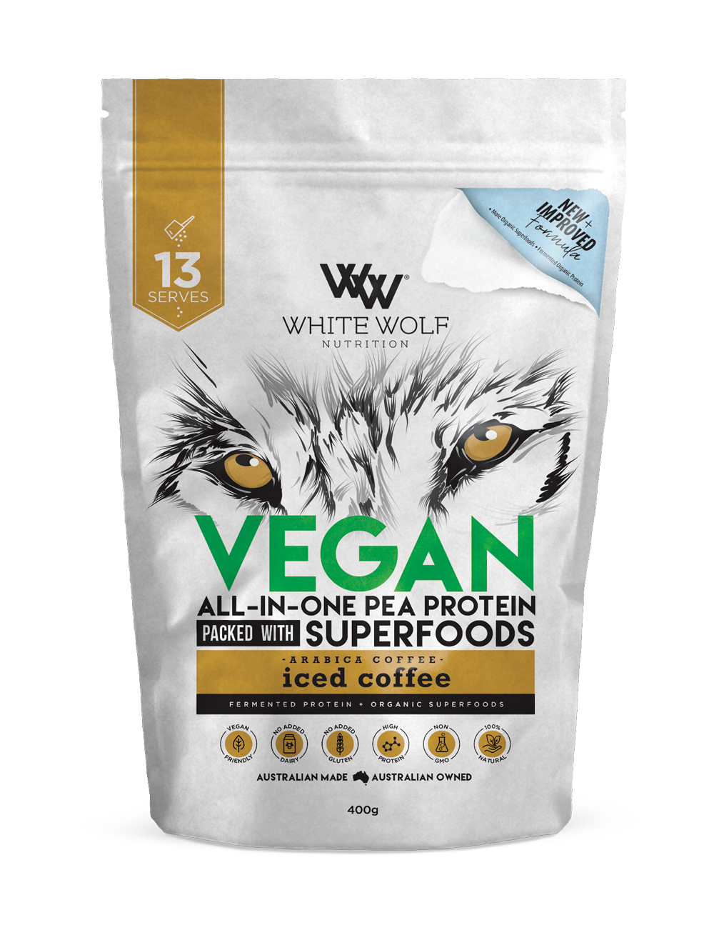 White Wolf Vegan All-in One Pea Protein With Superfoods