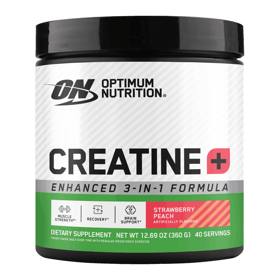 Optimum Nutrition Creatine+ 360g Strawberry Peach front