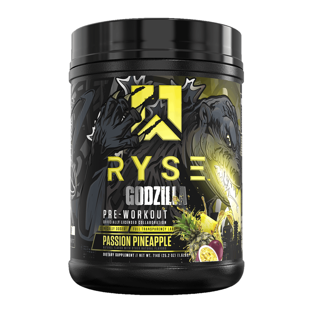 RYSE Godzilla Pre Workout 40 Serves Passion Pineapple front