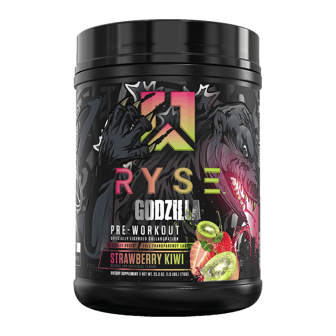 RYSE Godzilla Pre Workout 40 Serves Strawberry Kiwi front