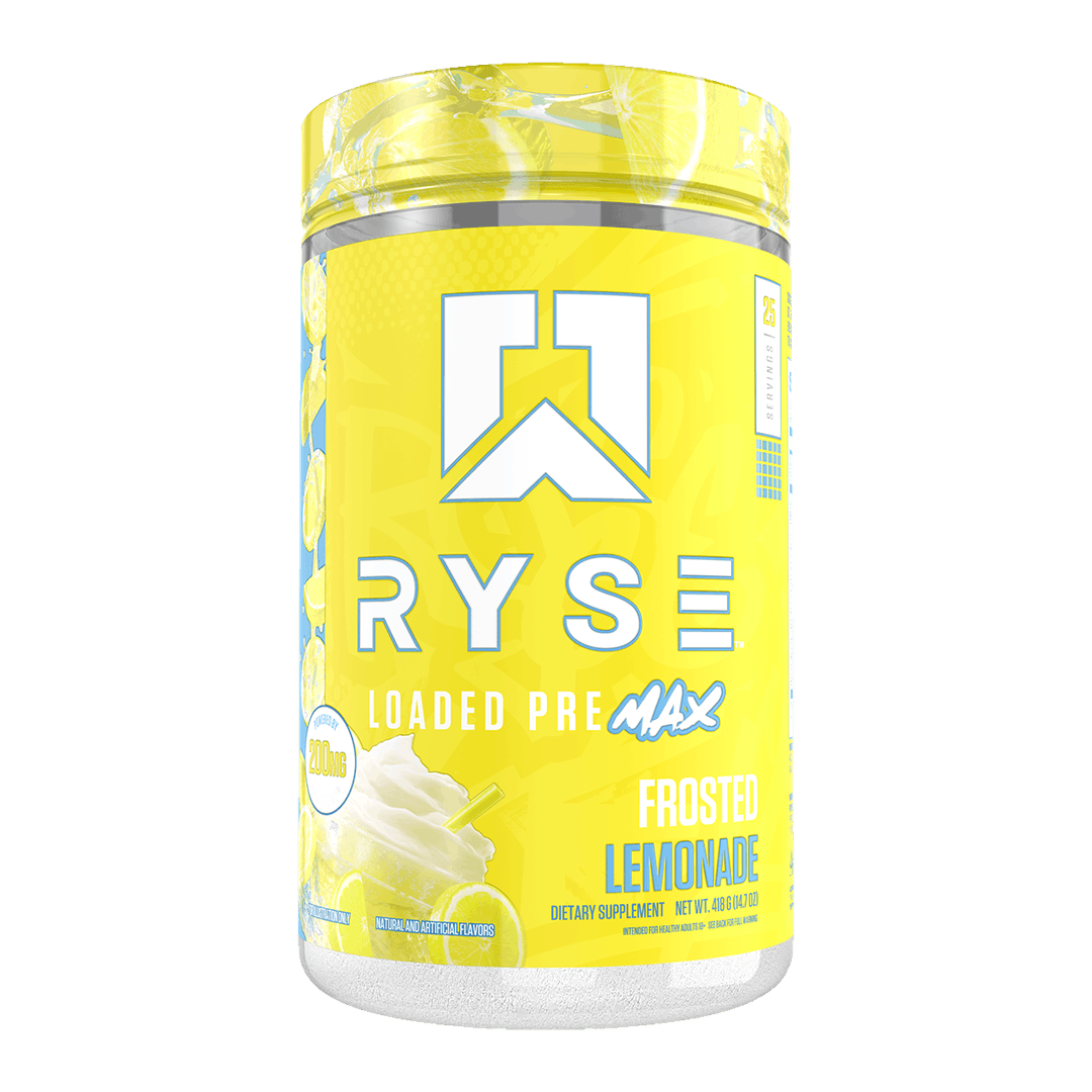 RYSE Loaded Pre Max 25 Serves Frosted Lemonade front