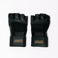 Armd Leather Weight Lifting Gloves With Wrist Support